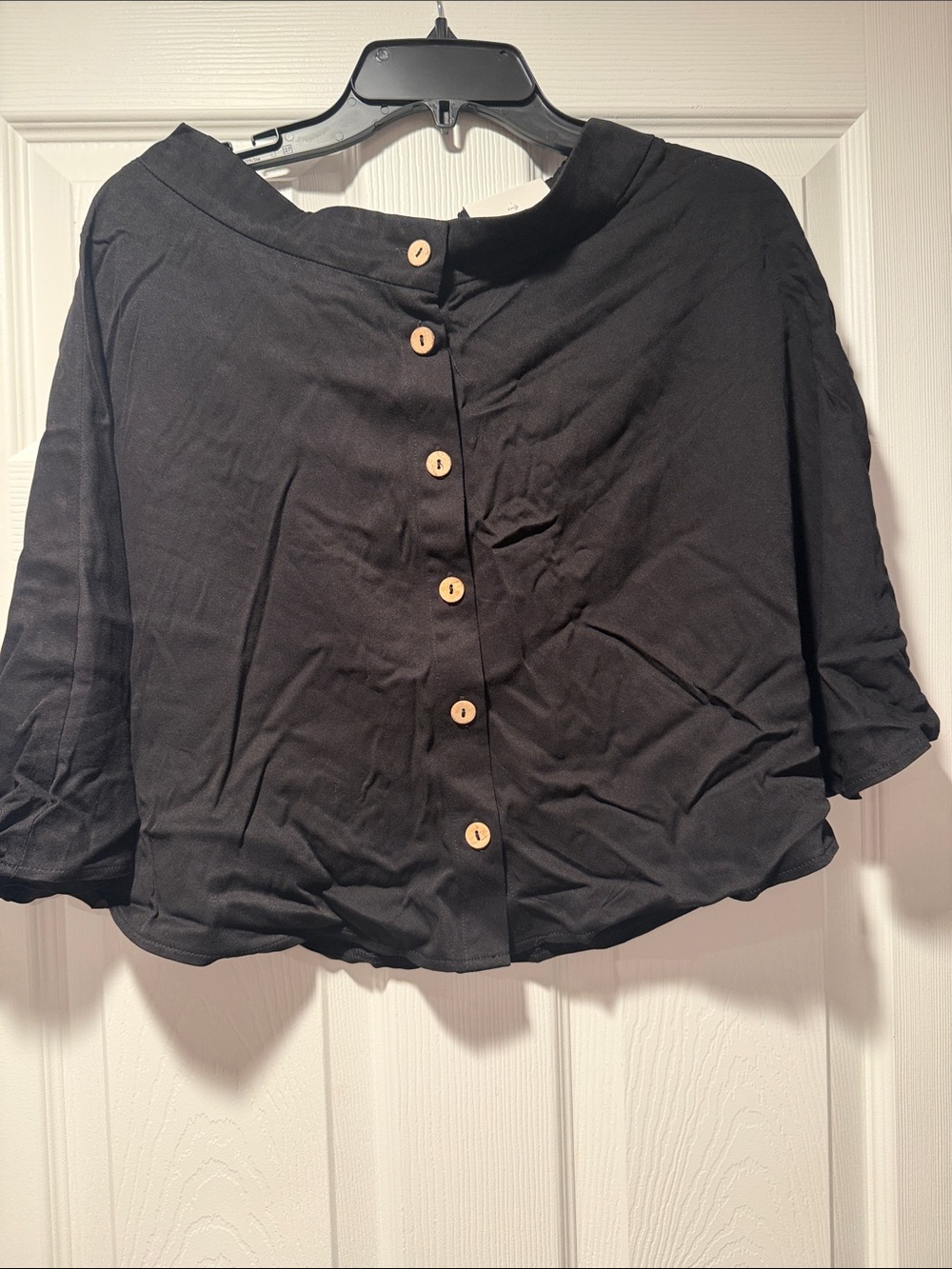Women's Black Button-Front skirt